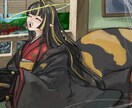 配信サムネなどで使える1枚絵を描きます 厚塗りイラストを描きます！（背景追加可能） イメージ1