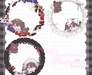 イラスト制作も可能!アイコンリングを制作します Vtuberさんにもおすすめです！ イメージ1