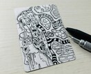 好きなものを詰め込んだ手描きイラストを描きます 少し不思議な世界観の手書きイラストを描きます。 イメージ4