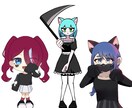 立ち絵や1枚絵を絵描きします 表情差分も描き致します。最速2日納品 イメージ1