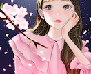 商用利用可＊透明感のある背景付きイラスト制作します YouTubeやサムネ画像、SNSイラスト、HP挿絵などに＊ イメージ5