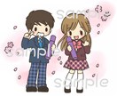 可愛いミニキャラ似顔絵描きます 可愛いポーズの似顔絵　アイコン、名刺、SNS投稿などに♪ イメージ5