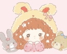 あなたの写真をかわいいアイコンにします かわいい♡あなただけのオリジナルキャラクターを描きます イメージ3