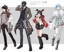 主に立ち絵やアイコンを描きます 成人男性を描くのが得意です　その他女性キャラクターなども イメージ2