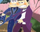 あなたの推しキャラ、イラストでコラボさせます 別作品でもOK！公式絵に合わせて描きます イメージ2