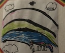 子供が書いた、☆夢カワイラスト☆、提供します お絵かき好きな５歳。 カワイイをテーマに楽しんで書いています イメージ2