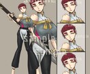 修正2回で立ち絵を描きます オリジナルのみ。キャラの擬獣化など受け付けております！ イメージ3
