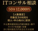 プロがIT相談、ITコンサルをさせて頂きます 特別価格（3名まで）数十万～数百万の損を飲み代で回避 イメージ1