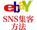 ebayで利用できるSNSの無料集客方法を教えます ebayでTwitterやInstagramを利用したい人に イメージ1