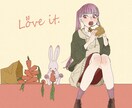 画用紙やキャンバス風のイラストを制作します SNSアイコン、一枚絵などにご利用ください。 イメージ1