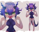 最短3日でミニキャラの立ち絵制作します 様々な用途でお使いいただける絵を制作します イメージ5