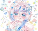 可愛い女の子のアイコン描きます キュートをお届け♡貴方のSNSを可愛く彩りませんか？ イメージ5