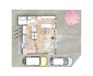 住宅の間取り図を作成します Airbnbなど宿泊や賃貸,分譲,リノベなど広告にも使えます イメージ3