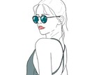 写真を元に、カラフルなおしゃれイラスト描きます ロゴ、ファッション、美容、化粧品向けイラスト イメージ9