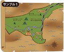 イラストを使った地図を作成いたします GoogleMAPを元に分かりやすい地図を作成いたします。 イメージ1