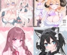 イラスト全般制作します SNS用アイコン、Vtuber立ち絵など何でも描きます！ イメージ5