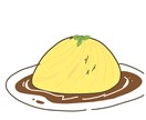 ゆるいかわいいキャラクターかきます 食べ物を生き物することもできます！ イメージ1