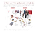 二つ折りを「急ぎ+低価格+オシャレ」に作成します テンプレ形式なので画像・文章さえあれば2日以内にご提供可能！ イメージ4
