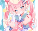 お安めに！キラキラ可愛いイラスト描きます 商用利用OK！用途に合わせたあなただけのイラスト描きます イメージ3