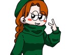 ストリートポップなイラスト(単色背景)を制作します 練習中のため激安で提供いたします。安さを求めるならココ! イメージ4