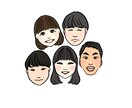 イラスト、似顔絵、挿絵、似顔絵かきます さまざまなテイストでお好みのイラストをかきます。 イメージ7