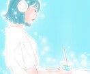透明感のある可愛い女の子描きます アイコン・ブログ・グッズなど用途に合わせたオリジナルイラスト イメージ4
