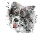 愛犬ペット似顔絵イラストをデザインします ポスター・フレームパネル納品可。プレゼント・遺影にも イメージ5
