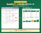 Excelで売上・業務データを集計します バラバラな数字を見やすい集計表とグラフに整えます イメージ2