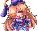 可愛いディフォルメイラスト描きます 髪がつやつやのデフォルメ（全身）イラストを描きます イメージ2