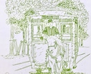 お祝いなどの贈り物に水彩画で似顔絵等お描きします PCじゃない手描きの温かい線画から水彩画まで楽しいイラスト、 イメージ8