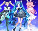 一枚絵アイコン描きます 安い！早い！高クオリティ！商用利用可能！Vtuber様などに イメージ4