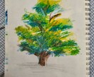 クレヨンで描いた風景画を作成します ポストカードや飾り用に独特の味のある風景画はいかがですか？ イメージ1