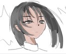 ブログ等の吹き出しアイコン作成します ラフな線画&厚塗りによる優しい雰囲気 イメージ1