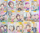 そっくりでかわいい祖父母様の似顔絵を描いてます ☆長寿祝いに最適の手描き水彩画☆プロ作家製作一点物☆即日対応 イメージ5