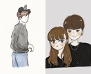 ふんわり優しいナチュラル似顔絵・イラスト描きます SNSアイコン・プレゼント・ペア画・推し活にもぴったり！ イメージ1
