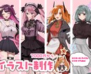 最短1週間！かわいい女の子お描きします かわいい絵柄で女の子をお描きします！ イメージ1