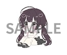 モチーフを仕上げに用いてデフォルメキャラを描きます ハートや星など指定されたモチーフでハイライトを入れたりします イメージ6