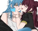 ゆる可愛い夢絵・SNSアイコン描きます やわらかい雰囲気の甘め夢絵が得意です♡ イメージ1