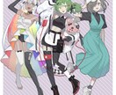 立ち絵などのイラスト制作いたします 老若男女、様々なキャラクターに対応！ イメージ4