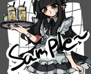 色んなメイドさんを描きます イラスト作成、snsアイコンなどのイラストを作成致します！ イメージ4