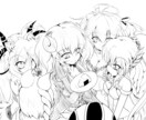 イラスト　漫画、作成等受けまわります 萌え系寄り、2値からカラーまで相談次第で対応いたします イメージ5