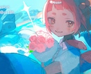 背景有！高彩度で鮮やかな厚塗りイラストを制作します 背景・人物込みの一枚絵を制作いたします！ イメージ2