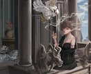 厚塗りで世界観のあるイラスト描きます キャラクター立ち絵や背景あり等ご対応できます イメージ4