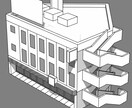 クリップスタジオで使用する３Dモデル作ります 背景に使いやすいパーツ分けであなたの作画をサポートします！ イメージ4