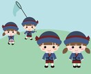 広告やHPを明るくするキャラクターを作成致します 人物、動物、食べ物…様々なモチーフを可愛らしいキャラにします イメージ2