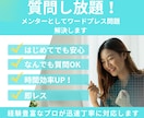 質問し放題！WordPressの問題を即解決します 迷った瞬間にプロへ直通し、考える時間を丸ごと節約します イメージ1