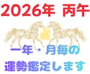 四柱推命　2026年今年一年の展望鑑定します 2026年の運勢と月毎の吉凶を示し、気になる事柄を重点鑑定！ イメージ1