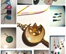オリジナルアクセサリーやキーホルダーを作ります あえて気泡を入れたりしているので、自然石みたいに見えるかも？ イメージ4