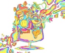 お客様とコラボして世界に一つの絵画をお描きします syoboartのfaceシリーズを手に入れませんか？ イメージ4
