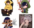 商用ok!!可愛いイラストを描きます デフォルメ、等身大などを描きます！お気軽にご相談してください イメージ5